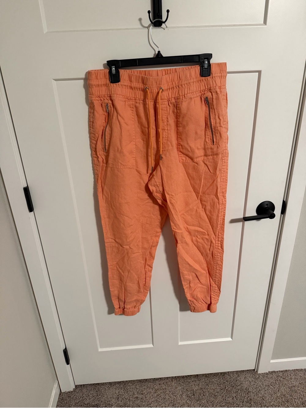 Athleta Coral Orange Track Pants Joggers